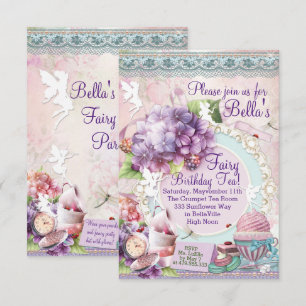 Party Einladung Fairy Garden Tea