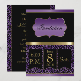 Party Einladung für alle Zwecke - Leopard | DIY Te