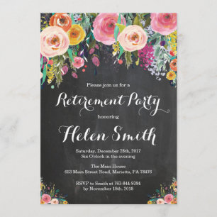 Party Einladung für Blumenruhe