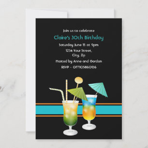 Party Einladung für Cocktails
