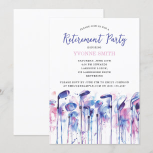 Party Einladung für das Golfgewerbe von Frauen