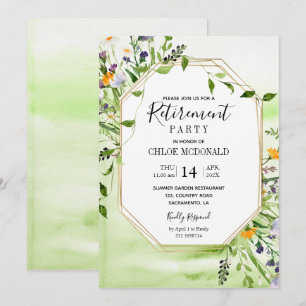 Party Einladung für die Wildblume