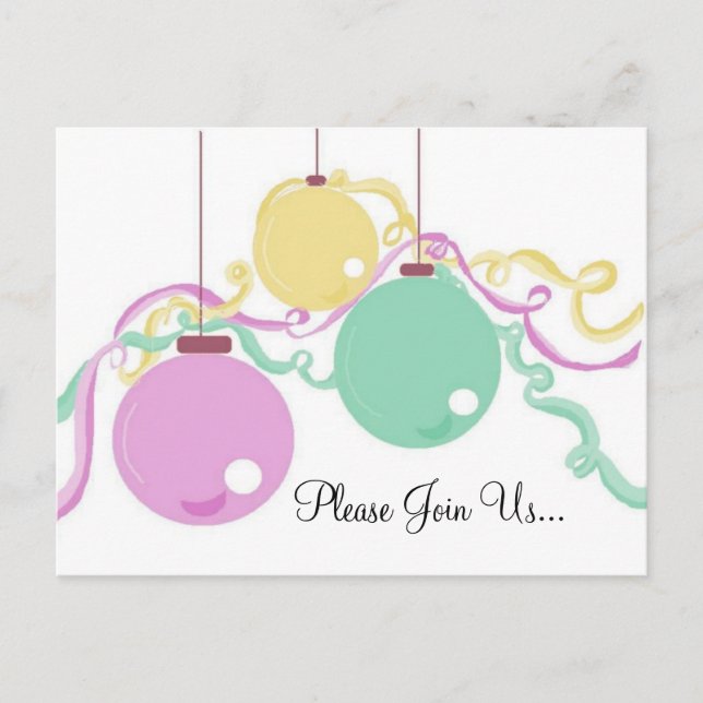 Party Einladung für Feiertage (Vorderseite)