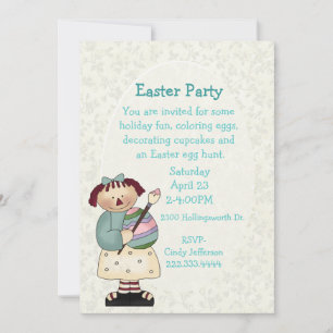 Party Einladung für Kinder in Ostern