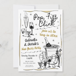 Party Einladung für neue Jahre
