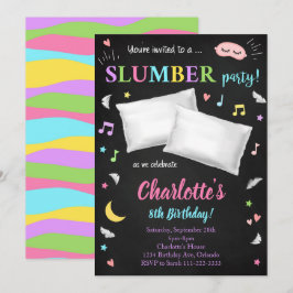 Party Einladung für schwarze Halbierung