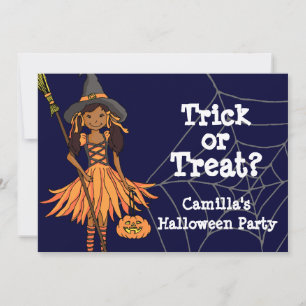 Party Einladung für Trick- oder Frisiermädchen