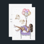 Party Einladung Girly 30. Geburtstag<br><div class="desc">Trendy hallo 30 Geburtstagsfeier Einladung mit einem afroamerikanischen Einfluss,  angepasst an Ihre Veranstaltungsspezifikationen.</div>