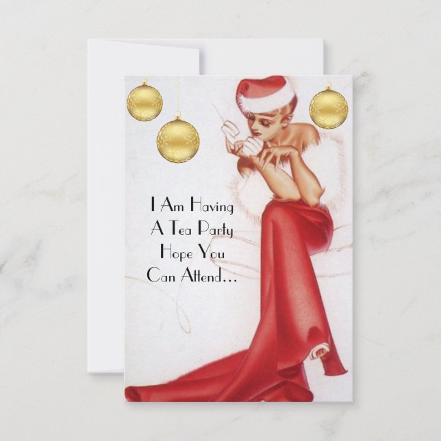Party Einladung Holiday Tee (Vorderseite)