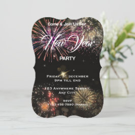 Party Einladung im Neujahr