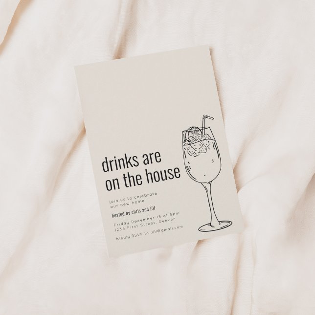 Party Einladung mit Cocktail (Von Creator hochgeladen)