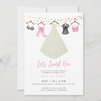 Party Einladung mit Hochzeitskleid