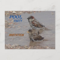 Party Einladung "niedliche Bademäntel" Postkarte