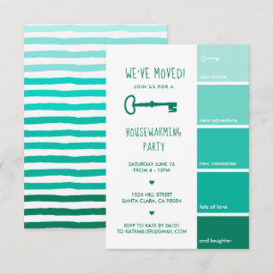 Party Einladung Paint Swatch