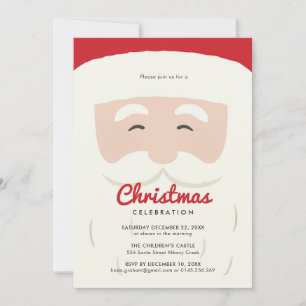 Party Einladung Santa Claus