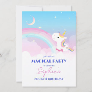 Party Einladung Sparkle & Clouds