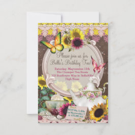 Party Einladung Sunflower Garden