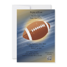 Party Einladung Superbowl