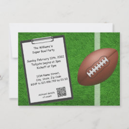 Party Einladung Superbowl