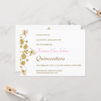 Party Einladung verzierter Blume