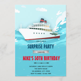 Party Einladung von Kreuzfahrtschiffen
