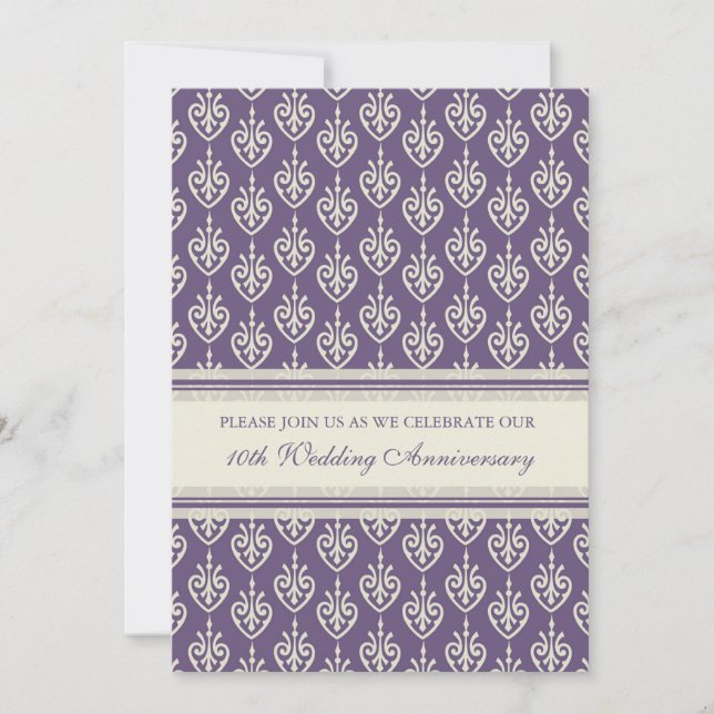 Party Einladung zum 10. Jubiläum (Vorderseite)