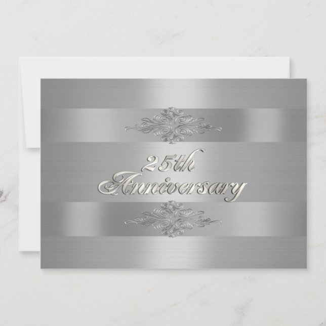 Party Einladung zum 25. Jahrestag (Vorderseite)