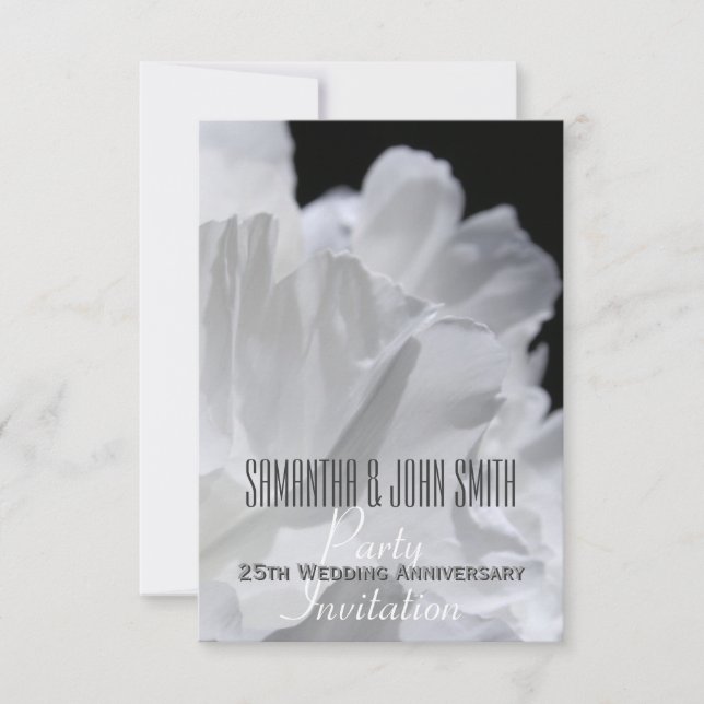 Party Einladung zum 25. Jahrestag der Hochzeit vom (Vorderseite)