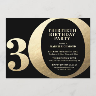Party Einladung zum 30. Geburtstag