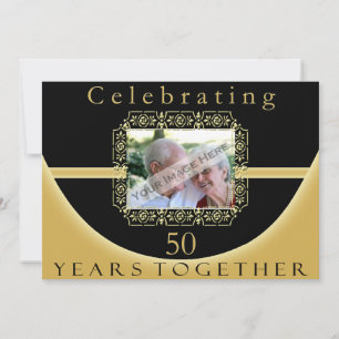 Party Einladung zum 50. Jahrestag mit Foto