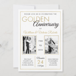 Party Einladung zum 50. Jubiläum, Imitate Gold