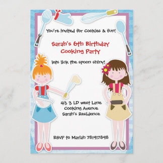 Party Einladung zum Backen