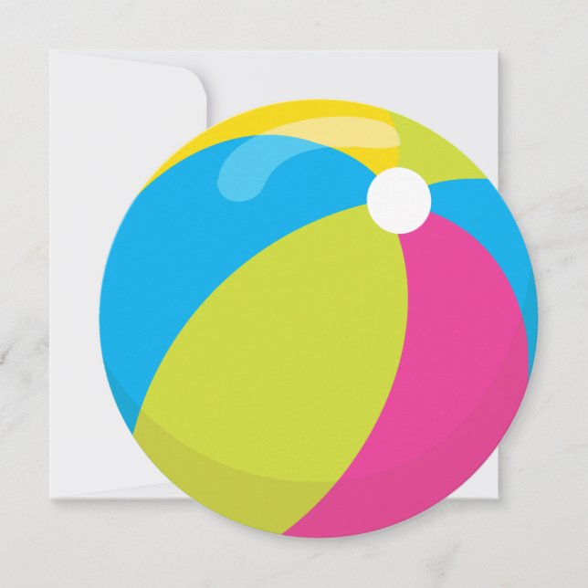 Party| Einladung zum Beach Ball (Vorderseite)