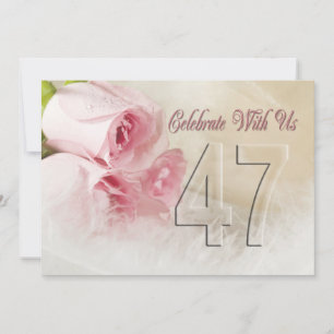 Party Einladung zum Jahrestag für 47 Jahre