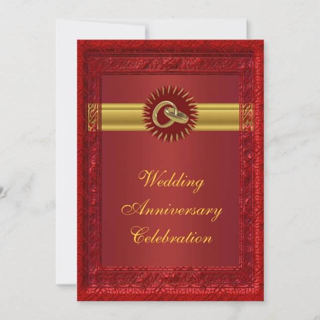 Party Einladung zum personalisierten Hochzeitstag (Vorderseite)