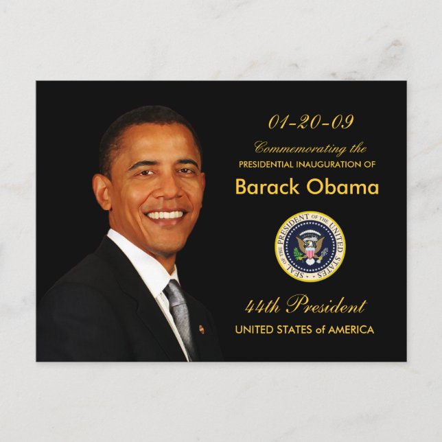 Party Einladung zur Amtseinführung von Obama - for (Vorderseite)