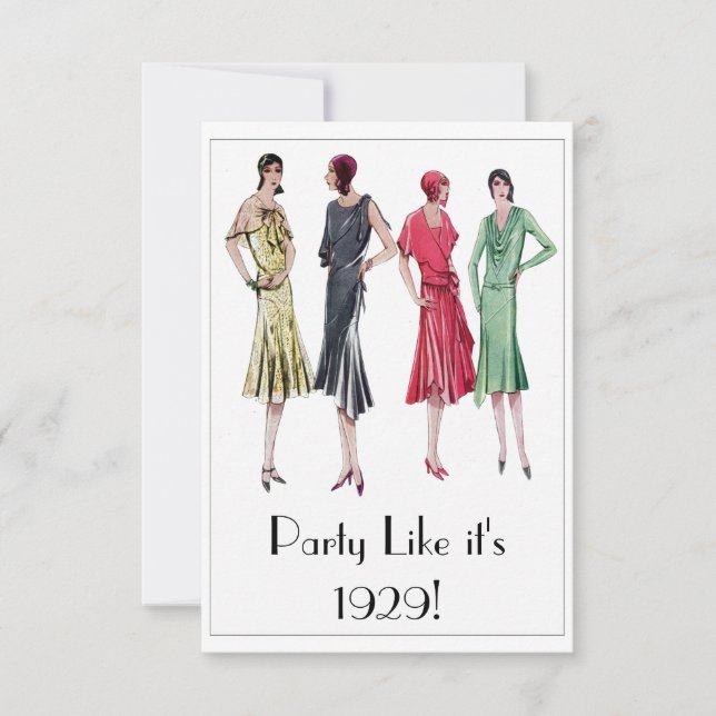 Party Einladungen 1929 (Vorderseite)