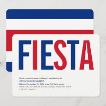 Party: Einladungen: Costa Rica: Costa Rican Flagge