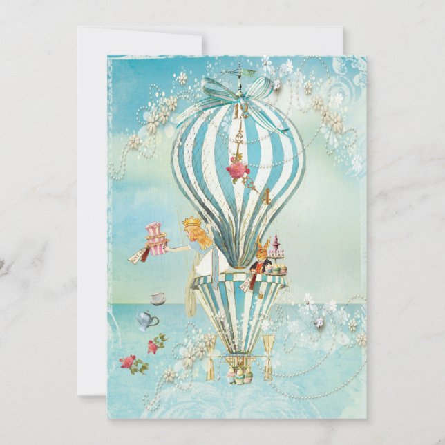 Party Einladungen der Alice im Wunderland (Vorderseite)