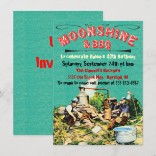 Party Einladungen der Moonschine und GRILLEN