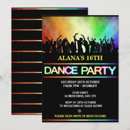 Party Einladungen des Clubtanzes