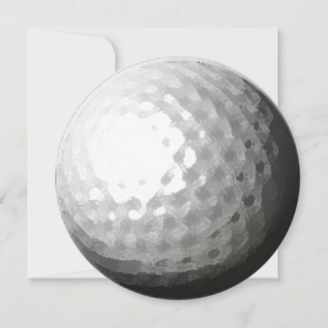 Party Einladungen für den Golf-Themenkreis (Vorderseite)