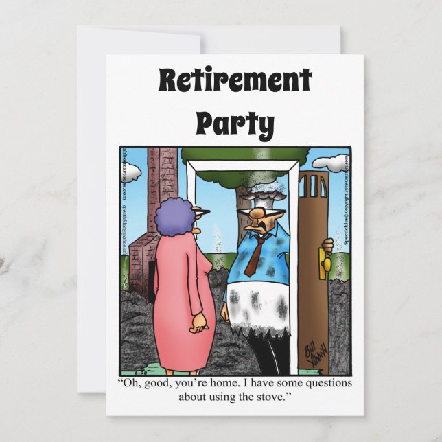 Party Einladungen für den Spaß von Funny Retiremen (Vorderseite)