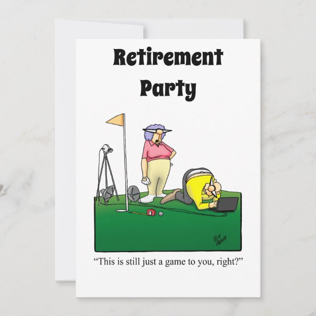 Party Einladungen für den Spaß von Funny Retiremen (Vorderseite)