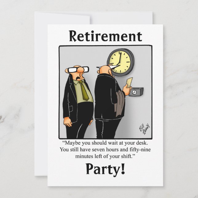 Party Einladungen für den Spaß von Funny Retiremen (Vorderseite)