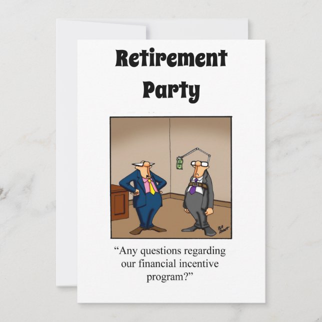 Party Einladungen für den Spaß von Funny Retiremen (Vorderseite)
