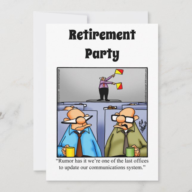 Party Einladungen für den Spaß von Funny Retiremen (Vorderseite)