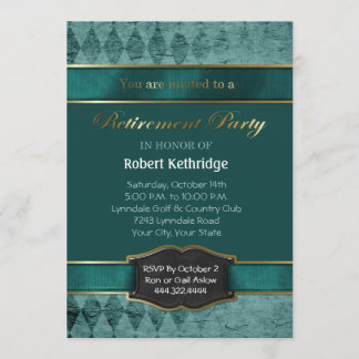 Party Einladungen für die aquamarine Raute