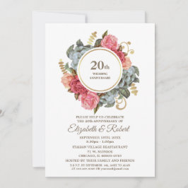 Party Einladungen zum 20. Hochzeitstag