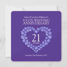 Party Einladungen zum 21. Jubiläum der Hochzeit